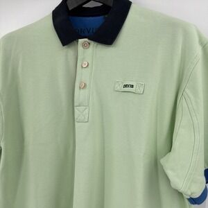 Orvis Fly-Fishing Men's Polo Shirt Size Large Light Green Multi‎ Pima Cotton